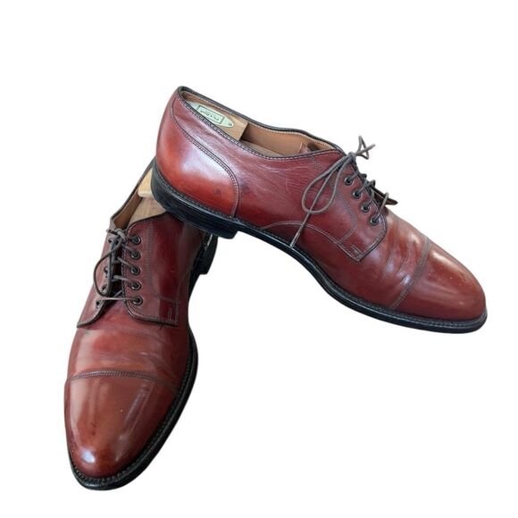 Alden 2488 STRAIGHT TIP BLUCHER OXFORD Walnut Brown Calfskin 12 AC - Picture 2 of 11